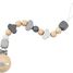 Lucky clouds grey, pacifier chain SE64006 Selecta 1
