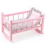 Pink Flowers doll's bed 40 cm PE800119 Petitcollin 1