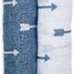 Muslin swaddle set - Blue Arrows LLJ-121-013-006 Lulujo 1