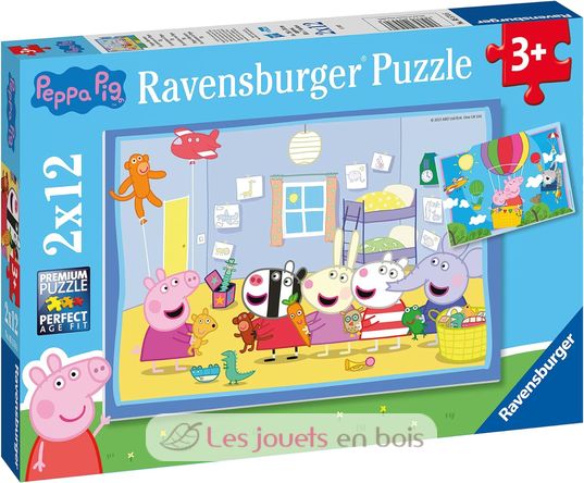 Puzzle The Adventures of Peppa Pig 2x12 pcs RAV-05574 Ravensburger 2