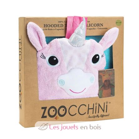 Kids Hooded towel Allie the alicorn ZOO-122-001-012 Zoocchini 7