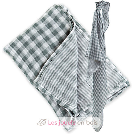 Maxi Reversible swaddle - Grey LLJ-121-003-003 Lulujo 2