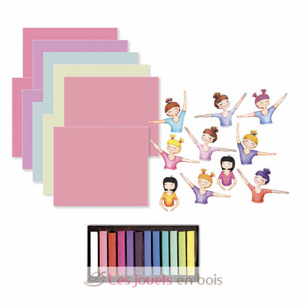 10 drawings with pastels Dancers SYCREA033 Sycomore 4
