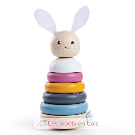 Rabbit stacking rings BJ-32001 Bigjigs Toys 1