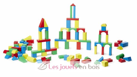 100 Piece Wood Blocks Set MD10481 Melissa & Doug 4