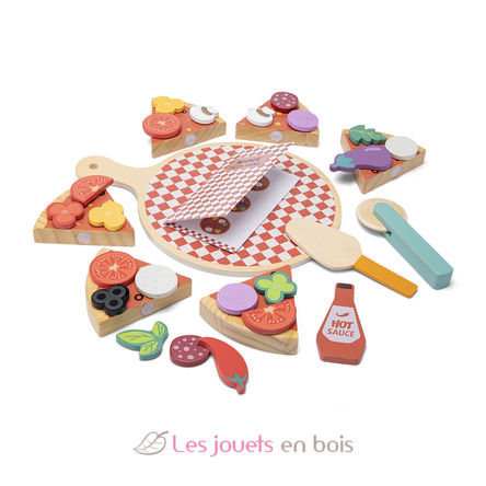 Pizza play food set NCT10616 New Classic Toys 3