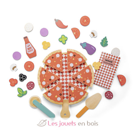 Pizza play food set NCT10616 New Classic Toys 4