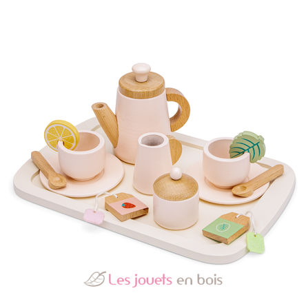 Tea set on serving tray NCT10623 New Classic Toys 3