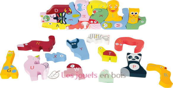 Wooden ABC Puzzle Educate LE10869 Small foot company 2