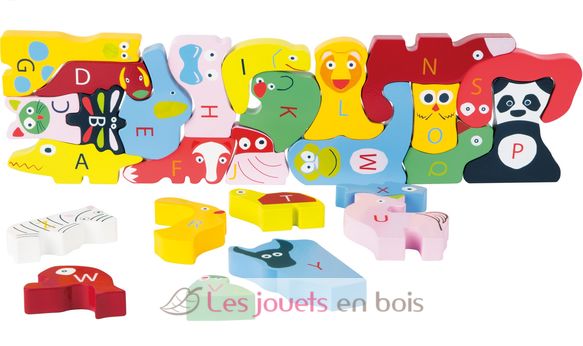 Wooden ABC Puzzle Educate LE10869 Small foot company 1