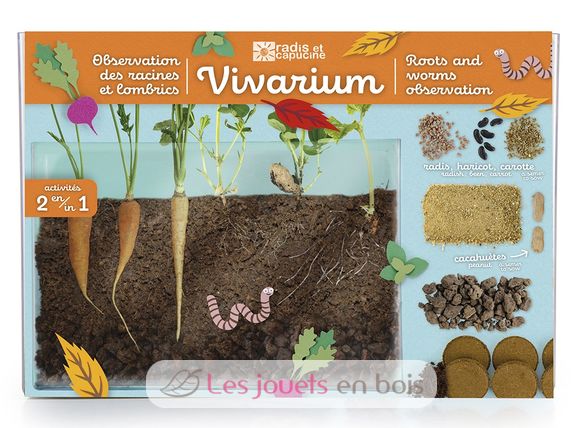 Vivarium with plants and animals RC-011038 Radis et Capucine 1