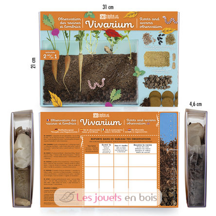Vivarium with plants and animals RC-011038 Radis et Capucine 5