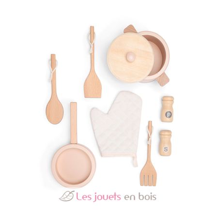 Kitchenette rattan pink NCT11046 New Classic Toys 5