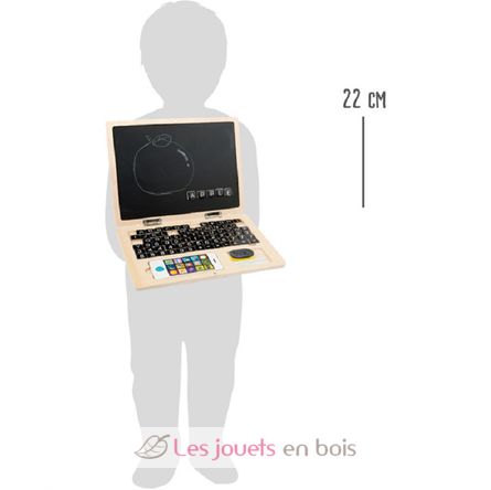 Wooden laptop with magnet board LE11193 Small foot company 4