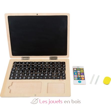 Wooden laptop with magnet board LE11193 Small foot company 3