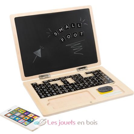 Wooden laptop with magnet board LE11193 Small foot company 1