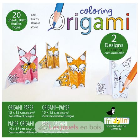Coloring Origami - Fox FR-11382 Fridolin 1