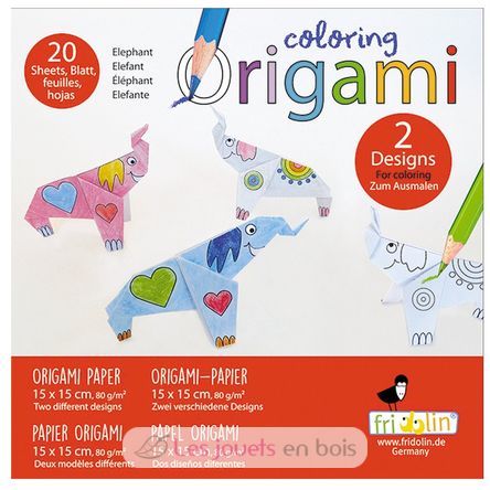 Coloring Origami - Elephant FR-11386 Fridolin 1