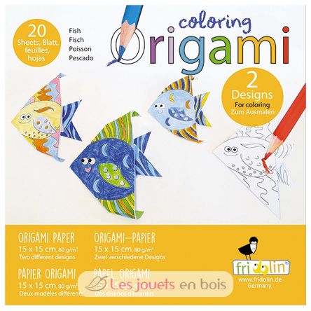 Coloring Origami - Fish FR-11387 Fridolin 1