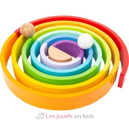 Wooden Building Blocks Rainbow XL LE11412 Small foot company 10