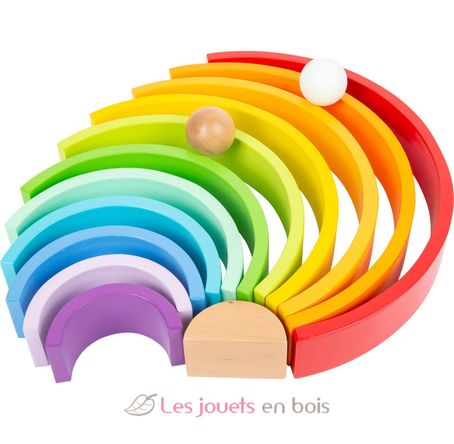 Wooden Building Blocks Rainbow XL LE11412 Small foot company 9