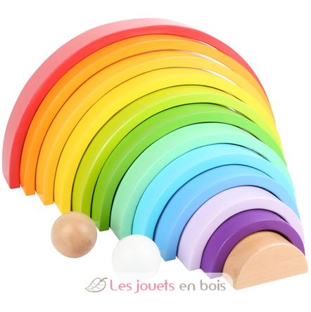 Wooden Building Blocks Rainbow XL LE11412 Small foot company 1