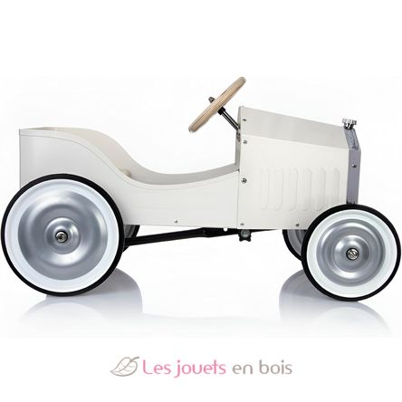 Large ivory pedal car V1150W Vilac 12