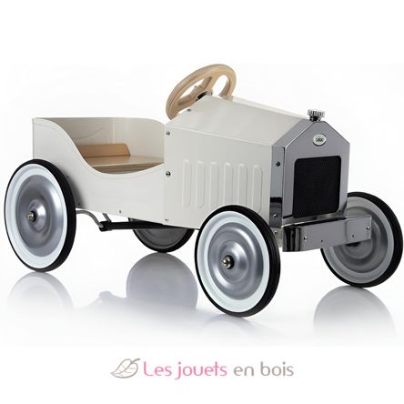 Large ivory pedal car V1150W Vilac 11