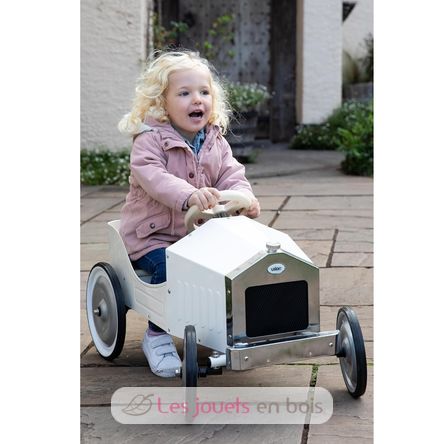 Large ivory pedal car V1150W Vilac 16