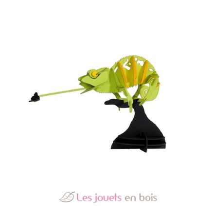 3D Paper model - Green Chameleon FR-11613 Fridolin 2