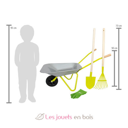 Wheelbarrow with Gardening Tools LE11627 Small foot company 7