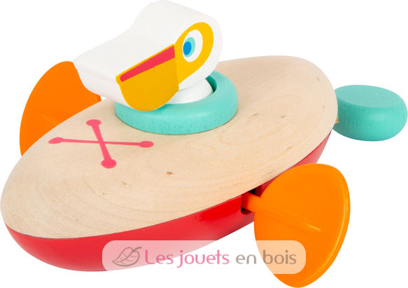 Water Toy Wind-Up Canoe Pelican LE11654 Small foot company 2