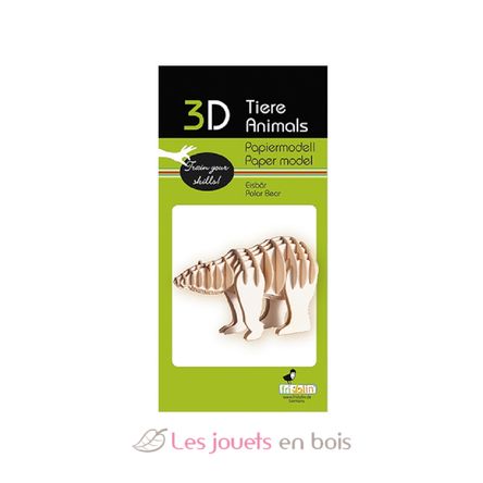 3D Paper model - Polar Bear FR-11655 Fridolin 2