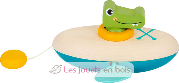 Water Toy Wind-Up Canoe Crocodile LE11655 Small foot company 3