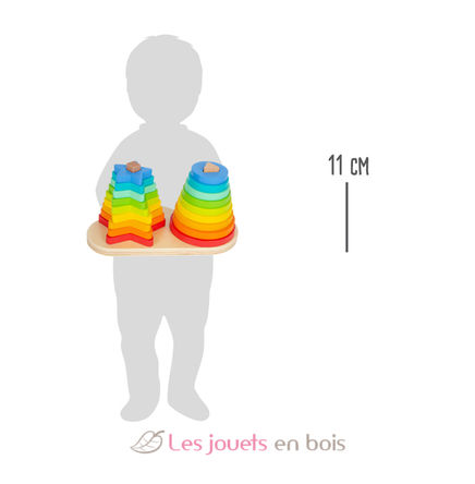 Rainbow Shape-Fitting Game LE11720 Small foot company 4