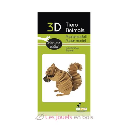 3D Paper model - squirrel FRI-11723 Fridolin 2
