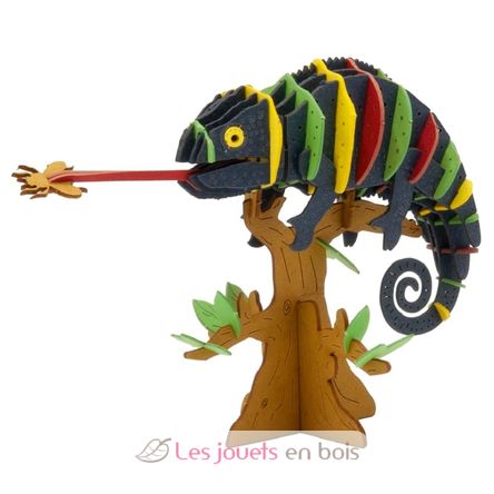 3D Paper model - Colorful chameleon FR-11738 Fridolin 1