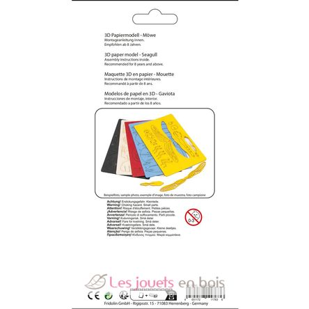3D Paper model - Seagull FRI-11763 Fridolin 4