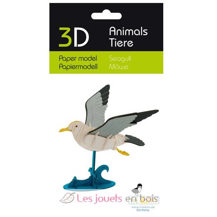 3D Paper model - Seagull FRI-11763 Fridolin 3