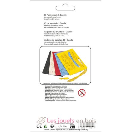 3D Paper model - gazelle FRI-11769 Fridolin 4