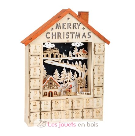 Merry Christmas Wooden Advent Calendar LE11788 Small foot company 1