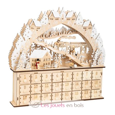 Skiing Fun Wooden Advent Calendar LE11789 Small foot company 1