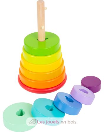 Stacking Tower Shape-Fitting Rainbow LE11794 Small foot company 1