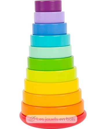 Stacking Tower Shape-Fitting Rainbow LE11794 Small foot company 2