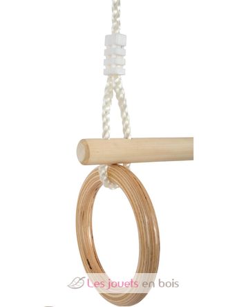 Wooden Trapeze with Gymnastic Rings LE11909 Small foot company 2