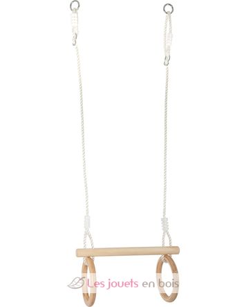 Wooden Trapeze with Gymnastic Rings LE11909 Small foot company 1