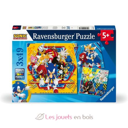 Puzzle Adventures of Sonic 3x49 pcs RAV12001133 Ravensburger 1