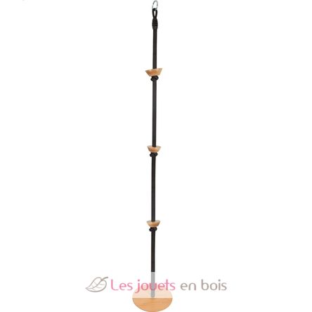 Disc swing with climbing rope small foot wooden toys