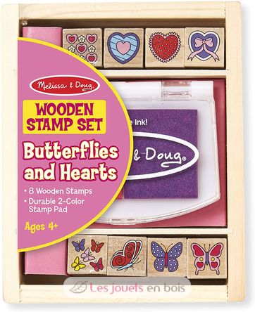 Butterfly and hearts stamp set M&D12415-3934 Melissa & Doug 1