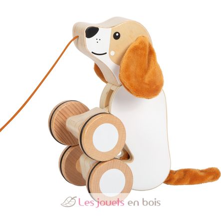 Pull-along dog with crinkly ears LE12562 Small foot company 2